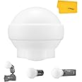 Godox AK-R22 Diffusion Dome, Collapsible Flash Diffuser Suitable for Godox V1 V1 Pro Series Round Head Flash, Godox AD100Pro Godox AD200Pro(with H200R) Pocket Flash