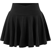 winkbay Women's Pleated Mini Skirt Summer Cute Crossover A Line Flowy Y2k Going Out Skort