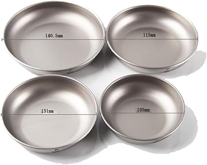 Camping Cooking Supplies Keith Ti5368 Titanium Plate Outdoor Camping Picnic Bowl Cookware My Plate Camping Cookware