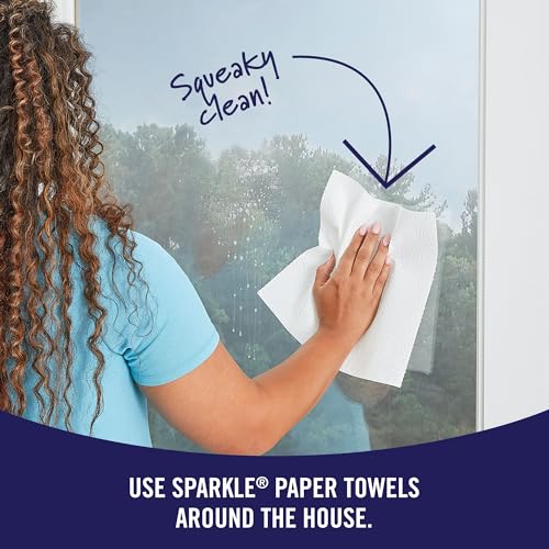 SPARKLE PICK-A-SIZE PAPER TOWELS, 6 DOUBLE ROLLS (660 SHEETS TOTAL) – STRONG 2-PLY TOWELS FOR KITCHEN CLEANUP AND EVERYDAY MESSES