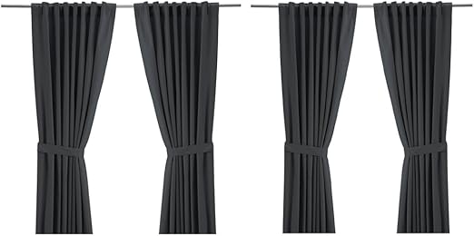Amazon Com Ikea Ritva Curtain Set Size 57 X 98 2 Curtain