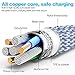USB Type C Cable, 3Pack 12 inches Short Nylon Braided Cord Lightning Cable USB Type A to C Charger for Macbook, LG G6 V20 G5,Google Pixel, Nexus 6P, Nintendo Switch, Samsung Galaxy S8+ (Silver)