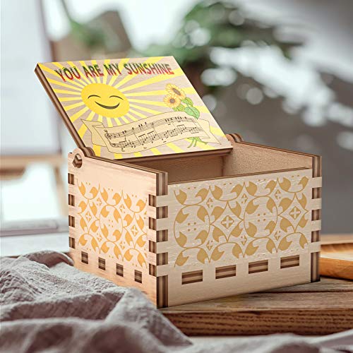 You are My Sunshine Music Box - Anniversary Christmas Valentine Birthday Gift for Wife Girlfriend Husband Boyfriend Daughter Son Musical Box Present
