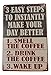 Steps to Wake up Coffee Funny Tin Sign Bar Pub Garage Diner Cafe Home Wall Decor Home Decor Art Poster Retro Vintage