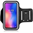 Running Armband for Samsung Galaxy A11 A12 A21S A31 A42 M11 M21 M30S M31 M51 Adjustable Phone Arm Case for Samsung Galaxy Note 20 Sport Phone Bag for Outdoor Exersise Biking with Key Holder
