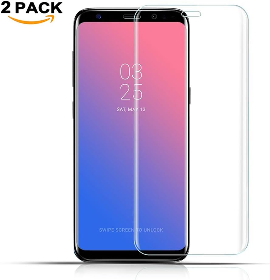 Gestop Screen Protector for Galaxy S8 , Tempered Glass Screen Protector(2 pack) for Samsung Galaxy S8, 9H Hardness, Bubble Free, Anti-Fingerprint HD Screen Protector Film(transprent)