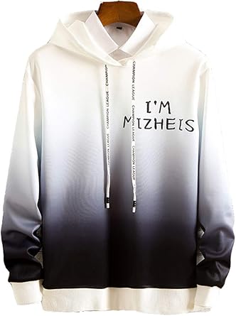 Amazon 秋服 メンズ パーカー グラデーション プルオーバー 長袖