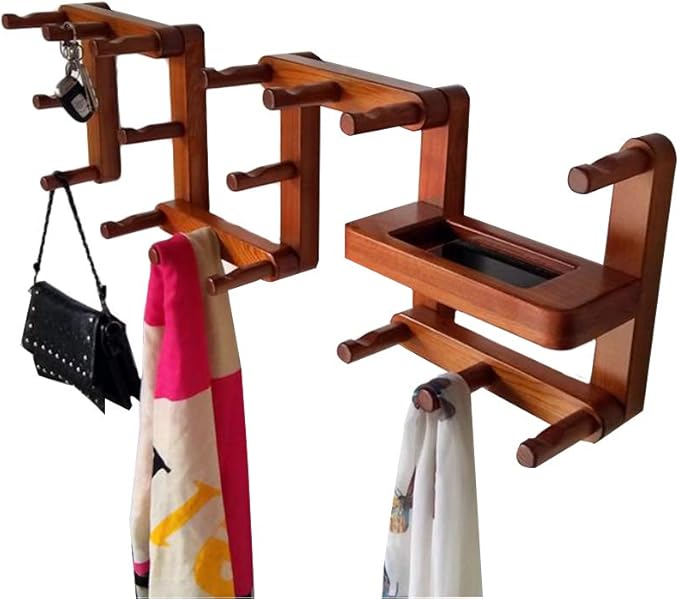 Ronghuafugui Estantes de Pared Flotante Entrada Sala de Estar Madera