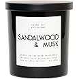 Leoben Company | Masculine Aromas 9oz | 50 Hours | Soy Wax | Scented Mens Candles with Natural Essential Oils | Vegan (Sandalwood & Musk)