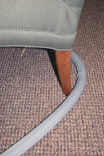 Cen-Tec Systems 99713 Central Vacuum 35 Foot Universal Connect Low Voltage Hose with Hose Sock and Button Lock Stub Tube