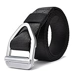 FAIRWIN Men's Web Holster Belt, Military Style Tactical Rigger Belt CQB Riggers Belt for Outdoor Military Army Training or Casual/ Duty Wear