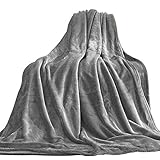 Aidear 100% Lightweight Summer Blanket, 350GSM Super Soft Breathable Fleece Plush Throw Blankets for Sofa, Couch, Air-Conditioner Room (43