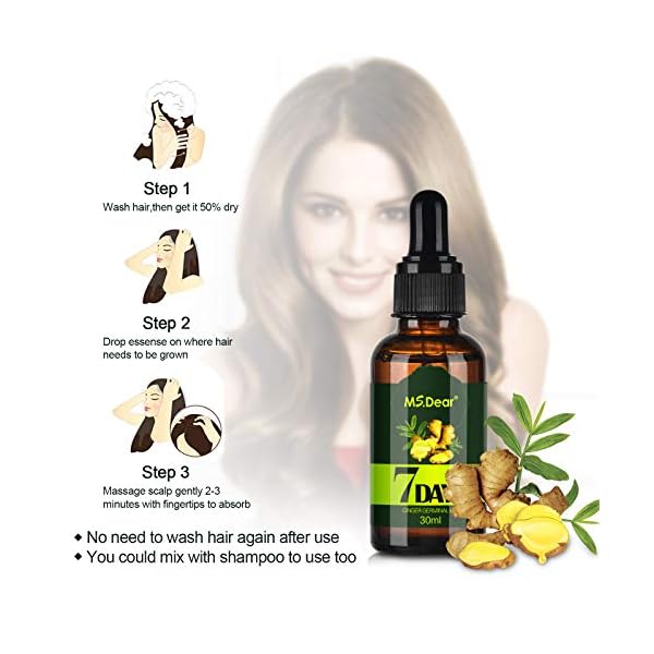 2 Pack MS.DEAR Newly UPGRADED Hair Growth Serum Anti Hair Loss Essence, Natural Herbal Essence for Bald, Thin Hair, Fast…