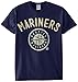 MLB Seattle Mariners Men's 58W Tee, Navy, Large