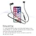 Bluetooth Headphones, FKANT Magnetic Wireless Headphones V4.2 Flexible Neckband Bluetooth Earphones Earbuds Sports Sweatproof Noise Canceling Headset with Mic Compatible for iPhone Xs Xr X 8