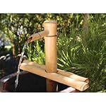 Bamboo Accents Water Fountain Spout, Complete Kit includes Submersible Pump for Easy Install, Handmade Indoor/Outdoor Natural Split-Free Bamboo (Adjustable Height Medium - 12 Inches)