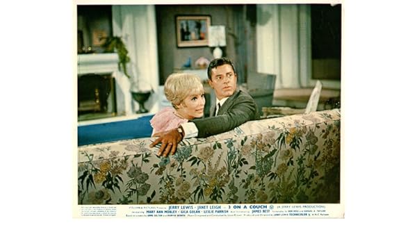 3 On A Couch Three Original Lobby Card Jerry Lewis Janet Leigh