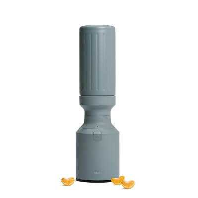 Beast Mini 600 Stainless Steel | Mini Countertop Kitchen Blender | Insulated Stainless Steel Vessel | Smoothies, Shakes, Dressings, Sauces, Dips | Portable Straw Caps and Lids | 600W (Mist)