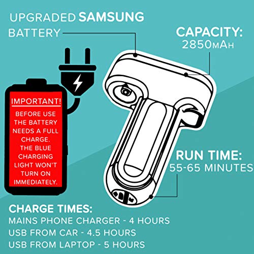Colapz Oplaadbare campingdouche, draagbare douche voor honden, Jet Wash voor fietsen, 1 douchekop, 1 straalkop, draagtas… - Image 7