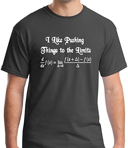 FNB Fashion I Like Pushing Things To The Limits - Funny Chemistry Premium Men's T-Shirt (Large, Charcoal)