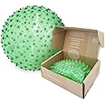 Edushape Original Sensory Ball - 7" Deflated Transparent Green Color Baby Ball Enhancing Gross Motor Skills for Kids 6 Months & Up
