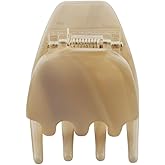 Luxury Cream Claw Clip for Women | Our Acetate Cream Hair Clip Feels Light, Looks Smooth and is Easy to Wear | Use for easy Half Ups with No Snagging and a Secure Grip in our Mini One Inch Size
