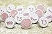 Soft Pink Quinceanera Kisses Candy Stickers, Chocolate Drops Labels - 180 Count