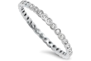 CALIFORNIA TOERINGS.COM TOE-RINGS + THUMB-RINGS + RINGS + ANKLETS Sterling Silver Clear Crystal Eternity Midi Toe Ring