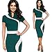 Womail Women Vintage Business Casual Party Pencil Sheath Dress