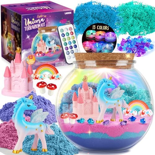 Magic Mixies Unicorn Terrarium Craft Kit For Kids, Unicorn Gifts