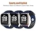 NO1seller Top Fitbit Versa Bands for Women Men Small Large, Soft Silicone Sport Strap Replacement with Ventilation Holes for Fitbit Versa Fitness Smart Watch (Obsidian/Black, Small:5.5-6.7