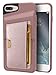 Smartish® iPhone 7 Plus/8 Plus Wallet Case - Wallet Slayer Vol. 2 [Slim Protective Kickstand] Credit Card Holder for Apple iPhone 8 Plus/7 Plus - Rosé All Day