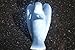 Zenergy Gems Selenite Charged Hand Carved Natural Angelite Crystal XL 3