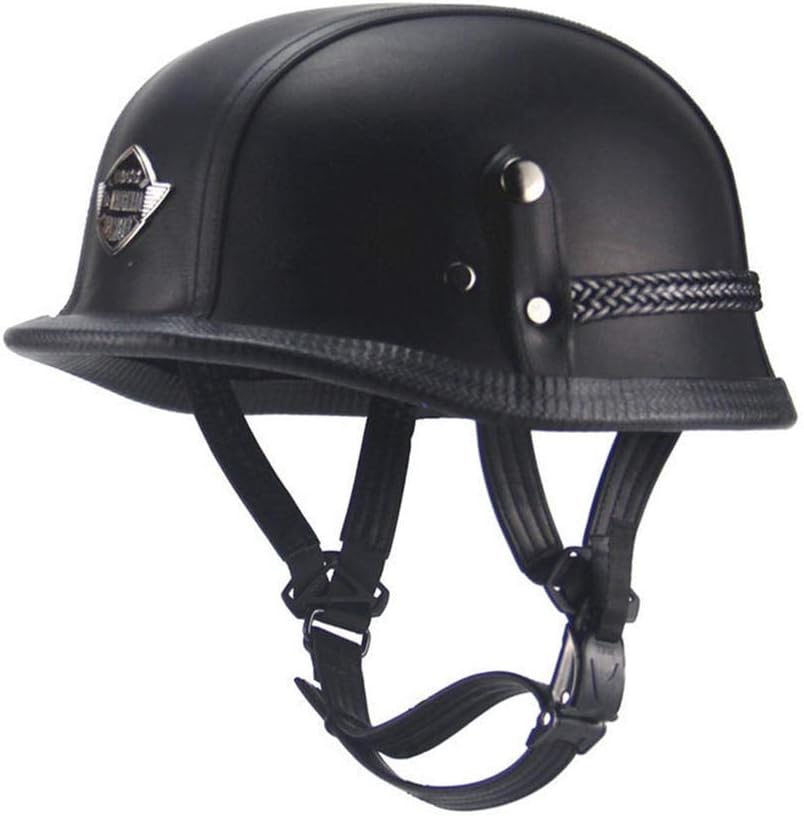 Retro Motorradhelm 3/4 Für Kinder - Mit Visier, ABS-Material, Blau