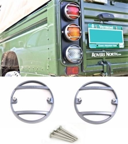 LAND ROVER DEFENDER 90 / 110 MODEL KBX NAS STYLE LAMP 95MM GUARD PAIR PART: KBX7401