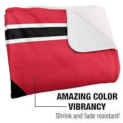 Davidson College Primary Logo Stripes Sherpa
