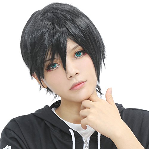 Xcoser Cool Ada Cosplay Wig Short Black Wig For Cosplay Costume Accessories