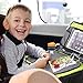 Kids Travel Tray Car Seat Booster Accessories Table for Baby Toddler with Cup and iPad Holder Road Trip Organizer Zip Away Toys Books Activities Games