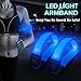 BSEEN Light Up LED Armbands - 2 Pack Glow in The Dark Sports Wristbands, High Visible Safety Arm Bands for Running, Jogging, Cycling, Hiking, Dog Walking (Blue)