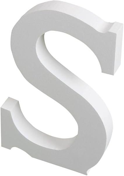 Amazon Com Yuxule Letras De Madera Grandes De Color Blanco Para