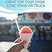 Snow Cone Cups and Spoon Straws, 400, 4 oz Snow-Cone Cups and 400 Straws