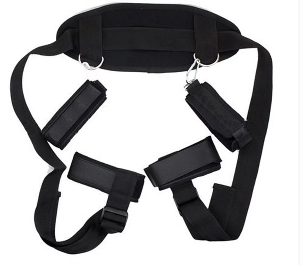 Briviee Technical Sports Bondage Restraints Training Set with Soft Wrist and Ankle Cuffs, Adjustable