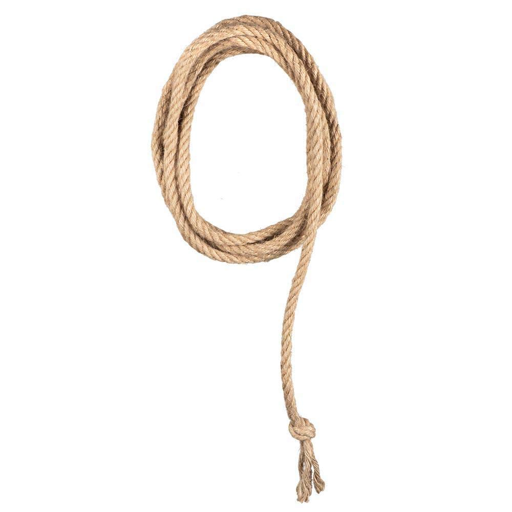 Boland 54343 - Lasso/Western Rope, Length 185 cm, Colour: Beige, 100% Jute, Great Accessory for Riders or Cowboys for Carnival, Theme Party, Fancy Dress, Accessory, Costume