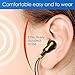 Premium Dual Driver Earbuds - Heavy Extra Bass Earbuds with Microphone - Best Womens Wired Earbuds with Bluetooth Receiver - Corded Earbuds w/Extension Cord - Wired Earbuds for Men Women Teens Black
