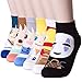 Happytree Famous Totoro Anime Cartoon Novelty Cotton Socks 6 Pack (Anime) One Size