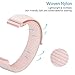 Shangpule Compatible Fitbit Versa Bands, Replacement Woven Nylon Sport Watch Band Bracelet Strap Hook and Loop Fastener Adjustable Wristbands Compatible Fitbit Versa Smart Watch(Pink)