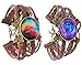 MJartoria Bracelet-Love Across Light Years PU Leather Braid Infinity Charm Galaxy Cabochon Wrap Bracelet Set of 2