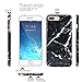 iPhone 7 Plus Case, JAHOLAN Black Marble Design Slim Shockproof Flexible Glossy TPU Soft Case Rubber Silicone Skin Cover for Apple iPhone 7 Plus (2016) / iPhone 8 Plus (2017)