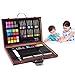 Goplus 80-piece Art Set Deluxe Drawing and Painting Kits w/Wooden Case for Kids, Teens