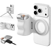 TELESIN Fun Shot Zoom Magnetic Phone Camera Grip for iPhone/Magsafe/Android | Camera Grip Handle with Detachable Wireless Shutter Remote - Supports Native Camera - 1/4" Tripod Screw - Comfort Ergonomic